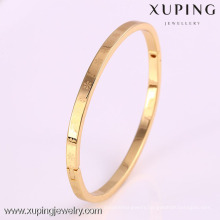 50864 Fashionable quality european charm simple women gold plated flower bangle
